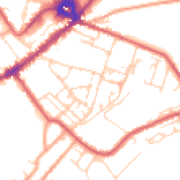 Daytime road noise heatmap for CB8 8EX
