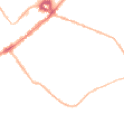 Night-time road noise heatmap for CB8 8EX