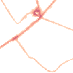 Night-time road noise heatmap for CB8 8FL
