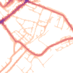 Daytime road noise heatmap for CB8 8GQ