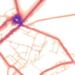 Daytime road noise heatmap for CB8 8HP