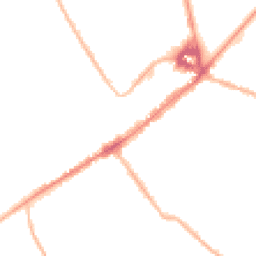 Night-time road noise heatmap for CB8 8JP