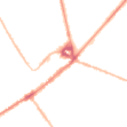 Night-time road noise heatmap for CB8 8LB