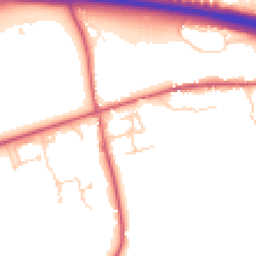 Daytime road noise heatmap for CB8 8QX