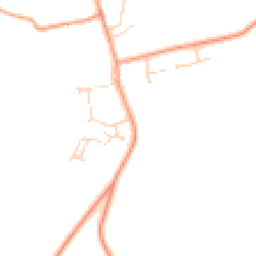 Daytime road noise heatmap for CB8 8RQ