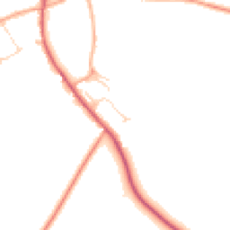 Daytime road noise heatmap for CB8 8SE