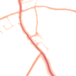 Daytime road noise heatmap for CB8 8SF