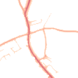 Daytime road noise heatmap for CB8 8SQ