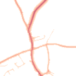 Daytime road noise heatmap for CB8 8SW