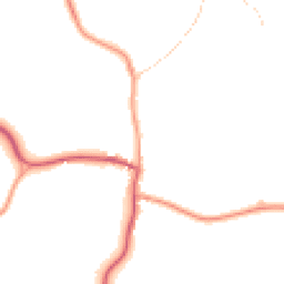 Daytime road noise heatmap for CB8 8TF