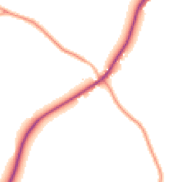 Daytime road noise heatmap for CB8 8XJ