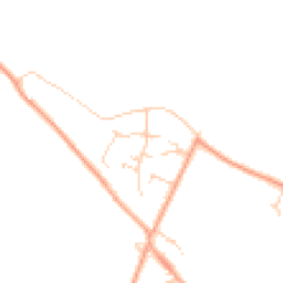 Daytime road noise heatmap for CB8 8XT