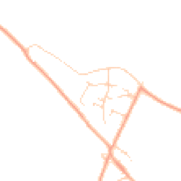Daytime road noise heatmap for CB8 8XU
