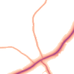 Daytime road noise heatmap for CB8 8YS