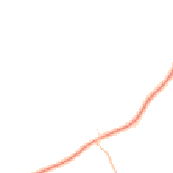 Night-time road noise heatmap for CB8 8YS