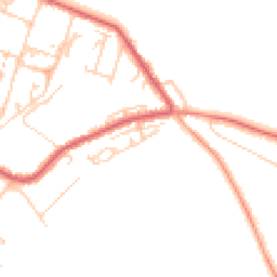 Daytime road noise heatmap for CB8 8YU