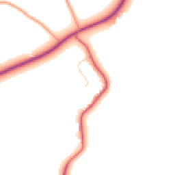 Daytime road noise heatmap for CB8 8YX