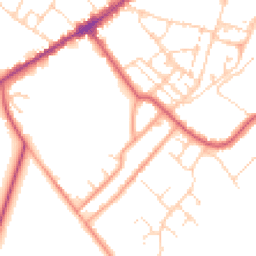 Daytime road noise heatmap for CB8 9BB