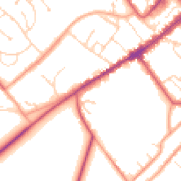 Daytime road noise heatmap for CB8 9BP