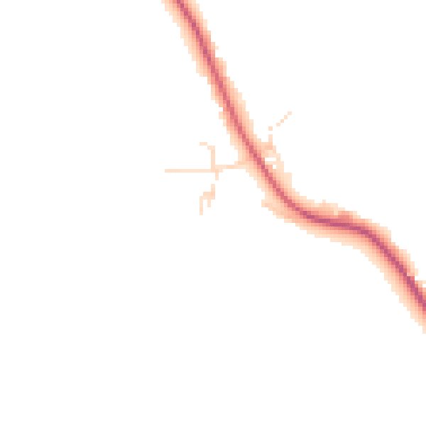 Daytime road noise heatmap for CB8 9NJ