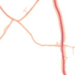 Daytime road noise heatmap for CB8 9UP
