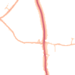 Daytime road noise heatmap for CB8 9UR