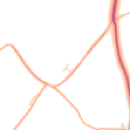 Daytime road noise heatmap for CB8 9XA