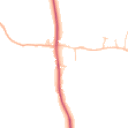 Daytime road noise heatmap for CB8 9XE