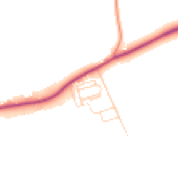 Daytime road noise heatmap for CB8 9YE