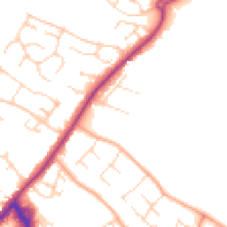 Daytime road noise heatmap for CB9 0AA