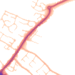 Daytime road noise heatmap for CB9 0AD