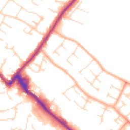 Daytime road noise heatmap for CB9 0AL