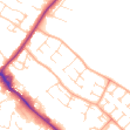 Daytime road noise heatmap for CB9 0AN