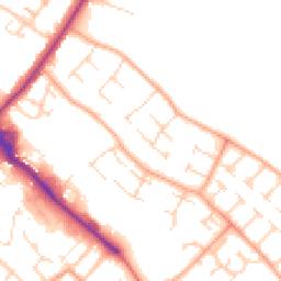 Daytime road noise heatmap for CB9 0AR