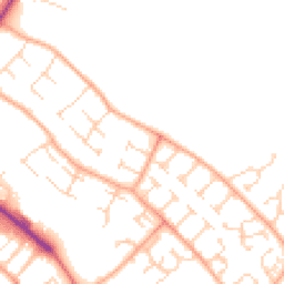 Daytime road noise heatmap for CB9 0AY