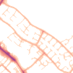 Daytime road noise heatmap for CB9 0AZ