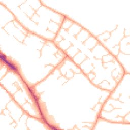 Daytime road noise heatmap for CB9 0BL
