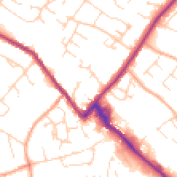 Daytime road noise heatmap for CB9 0BS