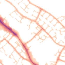 Daytime road noise heatmap for CB9 0BX