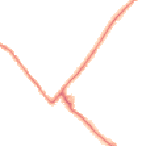 Night-time road noise heatmap for CB9 0DA