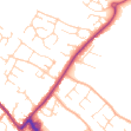 Daytime road noise heatmap for CB9 0DE