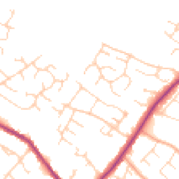 Daytime road noise heatmap for CB9 0DH