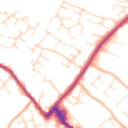Daytime road noise heatmap for CB9 0DL