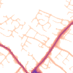 Daytime road noise heatmap for CB9 0DN