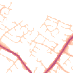Daytime road noise heatmap for CB9 0DR