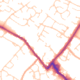 Daytime road noise heatmap for CB9 0DT
