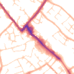 Daytime road noise heatmap for CB9 0ER
