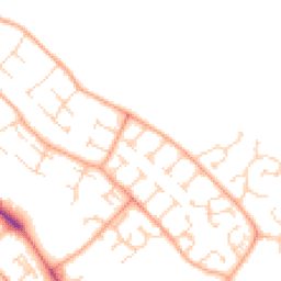 Daytime road noise heatmap for CB9 0JJ
