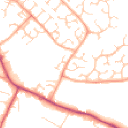 Daytime road noise heatmap for CB9 0LP