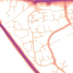Daytime road noise heatmap for CB9 7BH